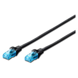 Digitus Cable de Red Cat5e U/UTP 2xRJ45 0,50m CCA Negro