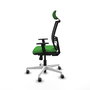 PIQUERAS Y CRESPO Silla de oficina Yunquera con mecanismo Sincro, Verde y Negro