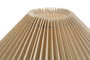 DKD Home Decor Lámpara de Sobremesa de Cerámica y Poliéster Beige 35x35x41 cm