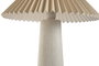 DKD Home Decor Lámpara de Sobremesa de Cerámica y Poliéster Beige 35x35x41 cm