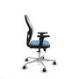 PIQUERAS Y CRESPO Silla de oficina Jorquera con mecanismo Sincro/Traslack Azul cielo y Blanco
