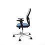 PIQUERAS Y CRESPO Silla de oficina Jorquera con mecanismo Sincro/Traslack Azul cielo y Blanco