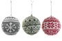 DKD Home Decor Decoración Colgante de Poliéster 8x8x8 Surtida en 2 Colores