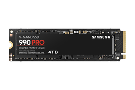 SAMSUNG 990 PRO 4 TB SSD M.2 PCIe 4.0 NVMe V-NAND TLC - Velocidad Lectura 7450 MB/s, Escritura 6900 MB/s - Para Gaming, PC y PS5 - Con Software Magician y Control Térmico