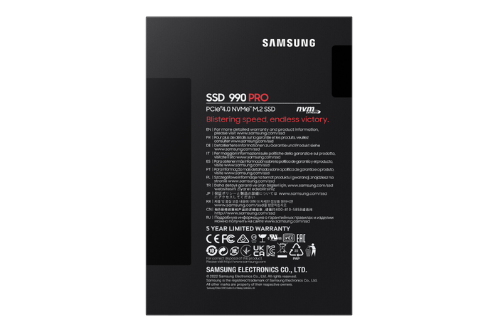 Samsung 990 PRO M.2 4 TB PCIe 4.0 NVMe Samsung 990 PRO M.2 4 TB PCIe 4.0 NVMe