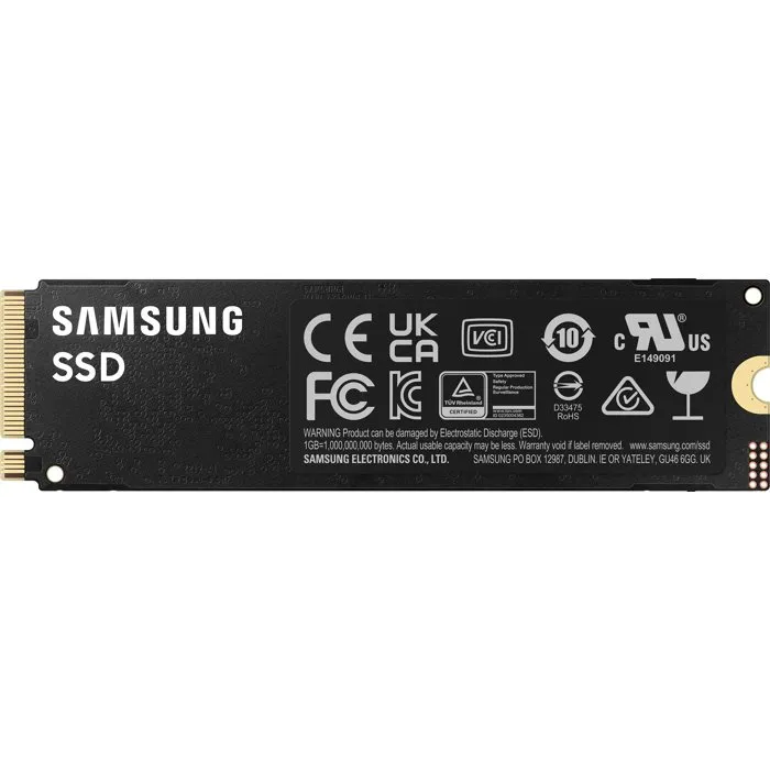 Samsung 990 PRO SSD interno 4 TB PCIe 4.0 NVMe 2.0 M2 2280 Hasta 7450 MB/s MZ-V9P4T0BW