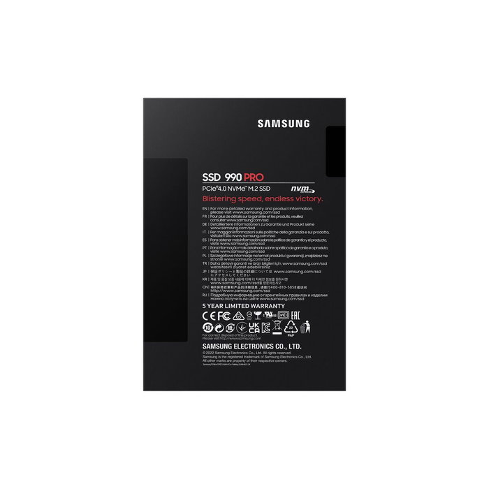 Samsung 990 PRO M.2 4 TB PCIe 4.0 NVMe Samsung 990 PRO M.2 4 TB PCIe 4.0 NVMe
