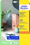 Avery L7120-25 Etiquetas Autoadhesivas Plaza Permanente Blanco 875 piezas