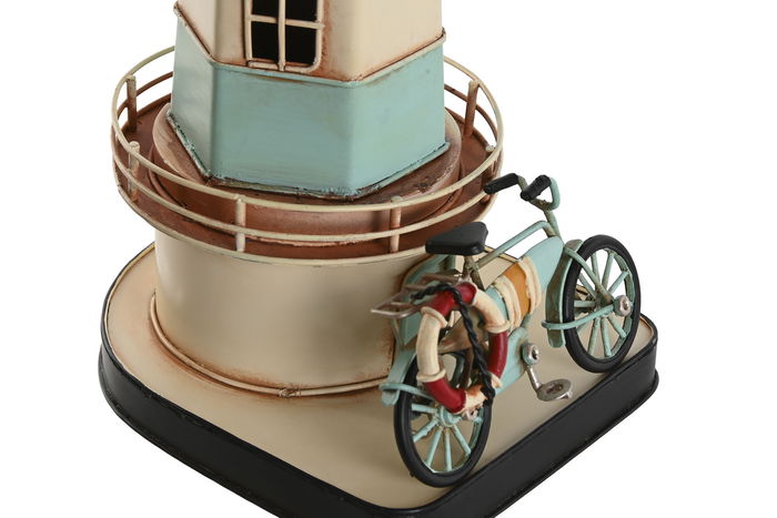 DKD Home Decor Faro Atlantico Azul Rojo 13 x 32 x 13 cm (3 Unidades)