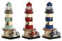 DKD Home Decor Faro Atlantico Azul Rojo 13 x 32 x 13 cm (3 Unidades)
