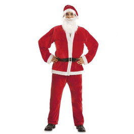 My Other Me Disfraz de Papá Noel con Sombrero, Barba, Chaqueta, Cinturón y Pantalón - Talla XL