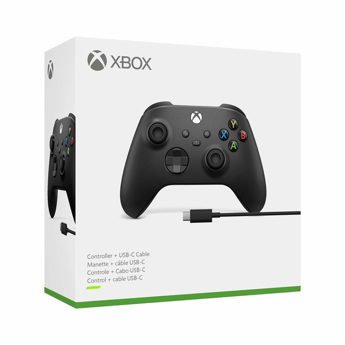Mando Xbox One + Cable para PC XBOX EP2-29944 Negro