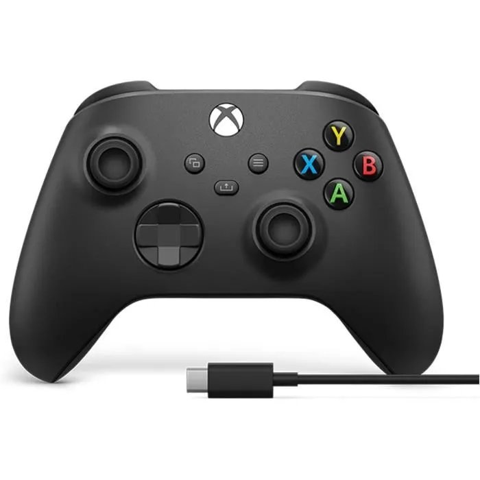 Microsoft 196388518265 Mando Inalámbrico Xbox + Cable USB-C - Negro