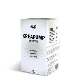 PWD NUTRITION Kreapump Extreme Suplemento Creatina Kre-Alkalyn Beta Alanina L-Arginina Cafeína 90 Megacápsulas