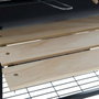DKD Home Decor Barbacoa de Acero y Madera 108x71x103 Negro y Natural