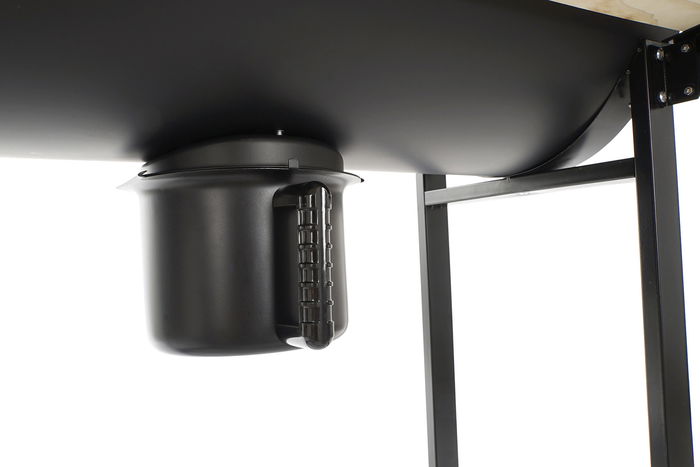 Barbacoa de Carbón con Tapa y Ruedas DKD Home Decor Negro Natural Madera Metal Acero 108 x 71 x 103 cm