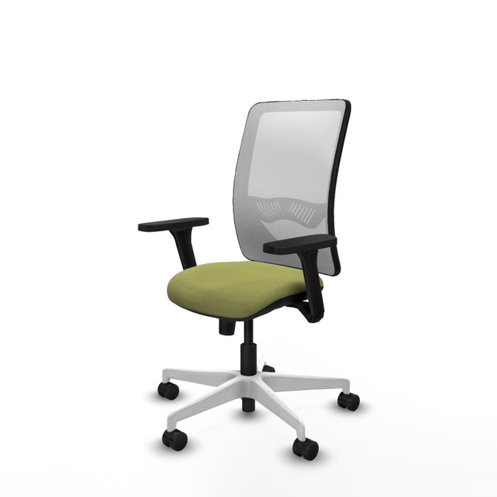 PIQUERAS Y CRESPO Silla de oficina Zulema Verde oliva/Blanco con mecanismo Sincro PIQUERAS Y CRESPO Silla de oficina Zulema Verde oliva/Blanco con mecanismo Sincro