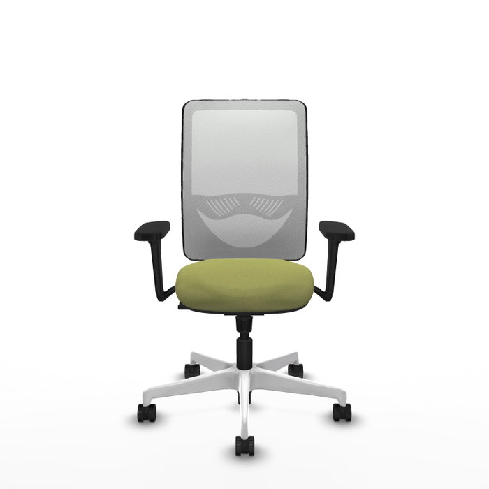 PIQUERAS Y CRESPO Silla de oficina Zulema Verde oliva/Blanco con mecanismo Sincro PIQUERAS Y CRESPO Silla de oficina Zulema Verde oliva/Blanco con mecanismo Sincro