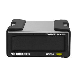 Tandberg Data Unidad de Almacenamiento Externa RDX QuikStor USB 3.0, 8782-RDX, Cartucho RDX Extraíble, Negro