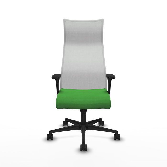 Sillón Albacete con mecanismo Sincro tapizada con Tela color Verde y malla color Blanco. Equipado con Base nailon negra, Brazos 1D y Ruedas 65mm nailon Sillón Albacete con mecanismo Sincro tapizada con Tela color Verde y malla color Blanco. Equipado con Base nailon negra, Brazos 1D y Ruedas 65mm nailon