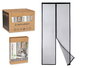 Ibergarden Mosquitera Magnética para Puerta 90x210 cm Negra Poliéster y Imán (Set de 12)