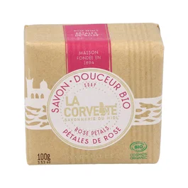 LA CORVETTE Jabón en Pastilla Pétalos de Rosa 100gr Bio Cosmos Organic