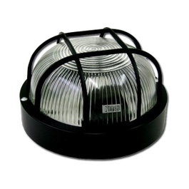 Aplique Redondo Negro 60W E-27 Ø18,5 cm 14023