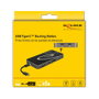 DeLOCK Dockingstation USB Type-C™ 3.2 4K HDMI + DP / 1080p VGA, USB Hub y PD 3.0