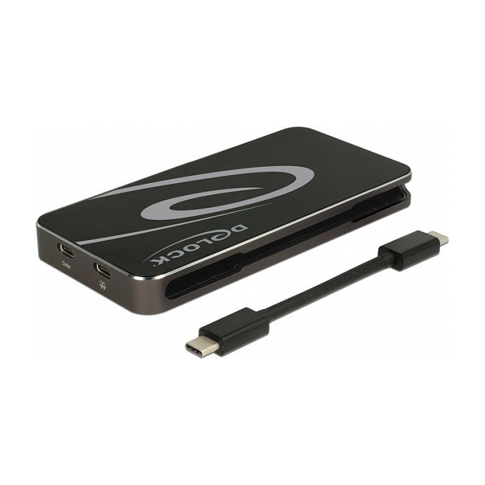 DeLOCK Dockingstation USB Type-C™ 3.2 4K HDMI + DP / 1080p VGA, USB Hub y PD 3.0 DeLOCK Dockingstation USB Type-C™ 3.2 4K HDMI + DP / 1080p VGA, USB Hub y PD 3.0