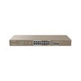 IP-COM G1118P-16-250W Switch Ethernet No Administrado con 16 Puertos Gigabit PoE y 2 SFP, PoE Total 230W, Montaje en Bastidor