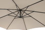 DKD Home Decor Parasol de Terraza y Jardín Arena 350 x 250 x 300 cm con UV 50+ y Giratorio 360