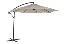 DKD Home Decor Parasol Terraza y Jardín Arena 350 x 250 x 300 cm UV 50+ Giratorio 360