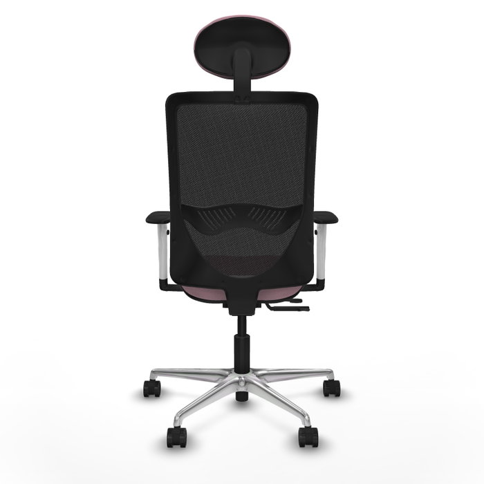 PIQUERAS Y CRESPO Silla de oficina Zulema Rosa con respaldo de malla Negro