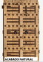 DKD Home Decor Puerta Antigua de Teca Natural Pieza Única 153x20x210
