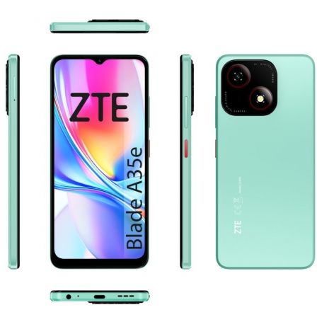 Zte Movil Blade A35E 2GB RAM + 2GB RAM Virtual 32GB ROM Pantalla 6,52" Android 14 GO