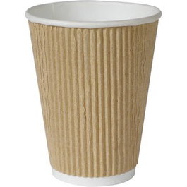 Duni Vaso Tri Pared (240) 47 cl, Papel/PLA, Color Marrón