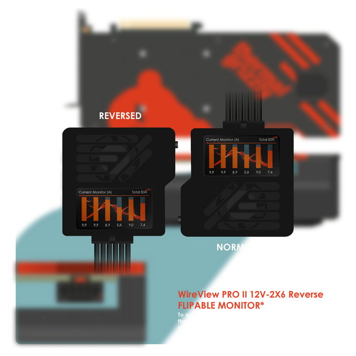 Thermal Grizzly WireView Pro II (Negro, Reversed, 12V-2x6-Pin, USB-C) Thermal Grizzly WireView Pro II (Negro, Reversed, 12V-2x6-Pin, USB-C)