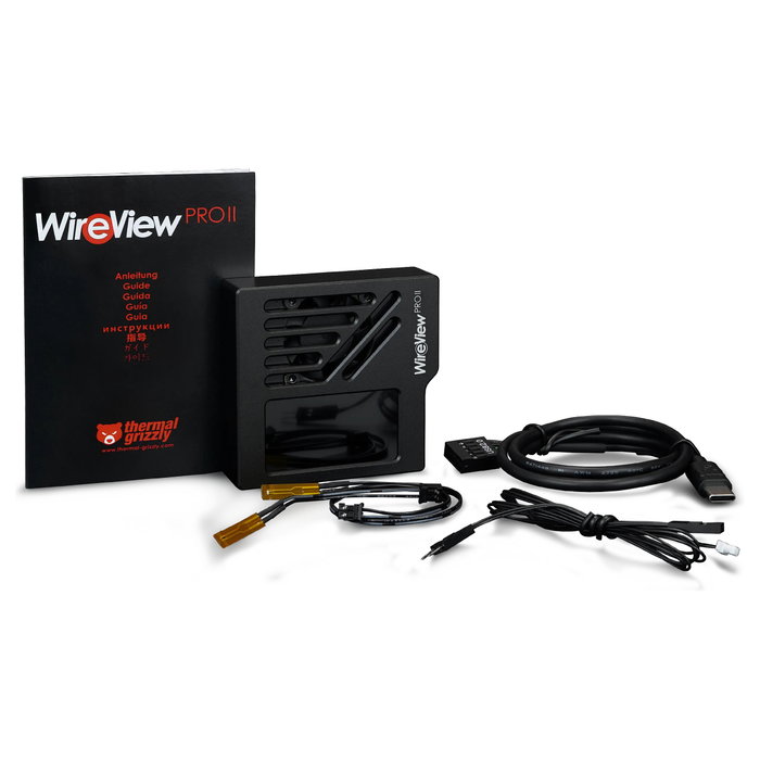 Thermal Grizzly WireView Pro II (Negro, Reversed, 12V-2x6-Pin, USB-C) Thermal Grizzly WireView Pro II (Negro, Reversed, 12V-2x6-Pin, USB-C)