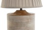 DKD Home Decor Lámpara de Sobremesa Mango Algodón Natural 30x30x41 cm