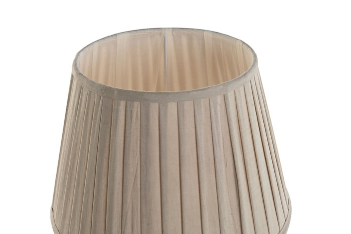 DKD Home Decor Lámpara de Sobremesa Mango Algodón Natural 30x30x41 cm