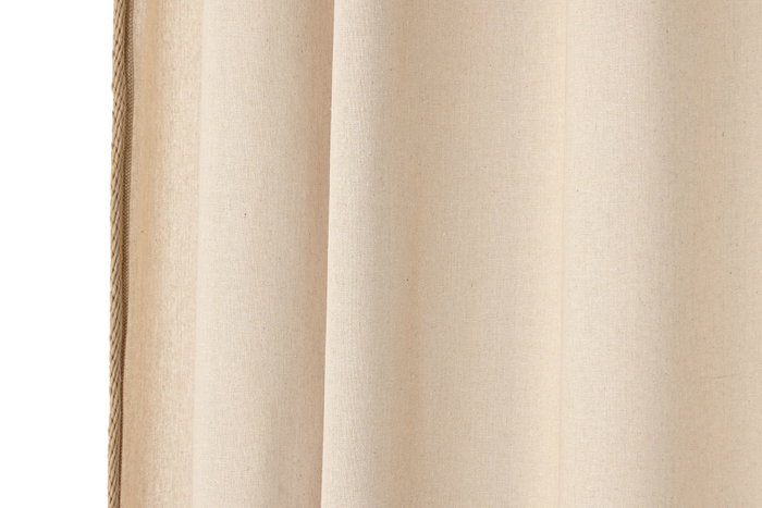 DKD Home Decor Cortina de Algodón y Yute 140x260 cm Natural