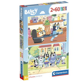 Clementoni Puzzle Bluey 2x60pzs 26,8x18,3cm