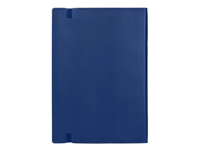 Liderpapel Libreta A6 120 hojas 70gr Similpiel Cierre Gomillas Color Azul