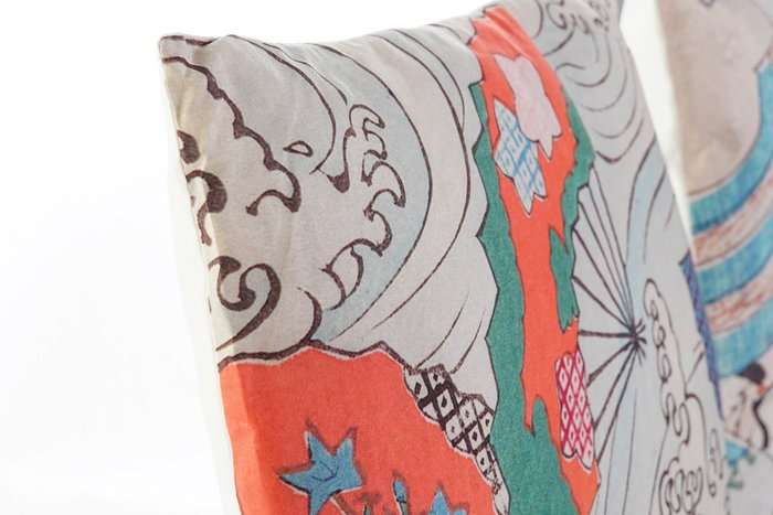 DKD Home Decor Cojin Oriental Multicolor 10 x 40 x 40 cm (4 Unidades)