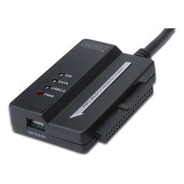 Digitus Cable Adaptador HDD USB 3.0 a SATA II + IDE 3.5" Negro 5000 Gbit/s