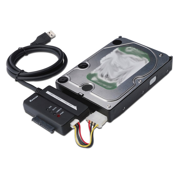 Digitus Cable Adaptador HDD USB 3.0 a SATA II + IDE 3.5" Negro 5000 Gbit/s Digitus Cable Adaptador HDD USB 3.0 a SATA II + IDE 3.5" Negro 5000 Gbit/s