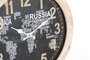 DKD Home Decor Reloj Sobremesa Vintage Negro Natural 41x52.5x6.5 cm (2 Unidades)