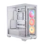 Corsair 3500X LXR LINK TG Caja Midi-Tower de Vidrio Templado, Blanco, Compatible con ATX/EATX/microATX/Mini-ITX