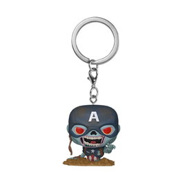 Marvel Zombies Llaveros Pocket POP! Vinyl Captain America 4 cm Expositor (12)