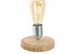 DKD Home Decor Lámpara de Sobremesa de Cristal y Bambú Natural